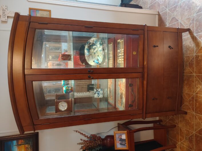 Beautiful lit China Cabinet For Sale